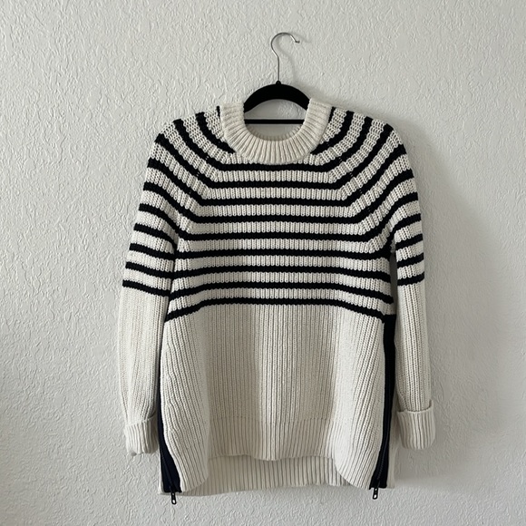 Kate Spade Aura Fisherman Knit Zip Sweater - Picture 2 of 9